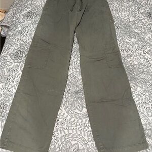 Garage Green Tie Cargo Pants